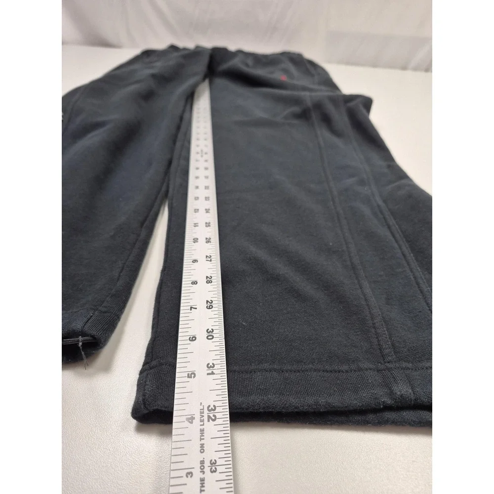 Jordan Sweatpants Mens XL Black Fleece Wide Leg Lounge Pants Jumpman Logo H6TWB